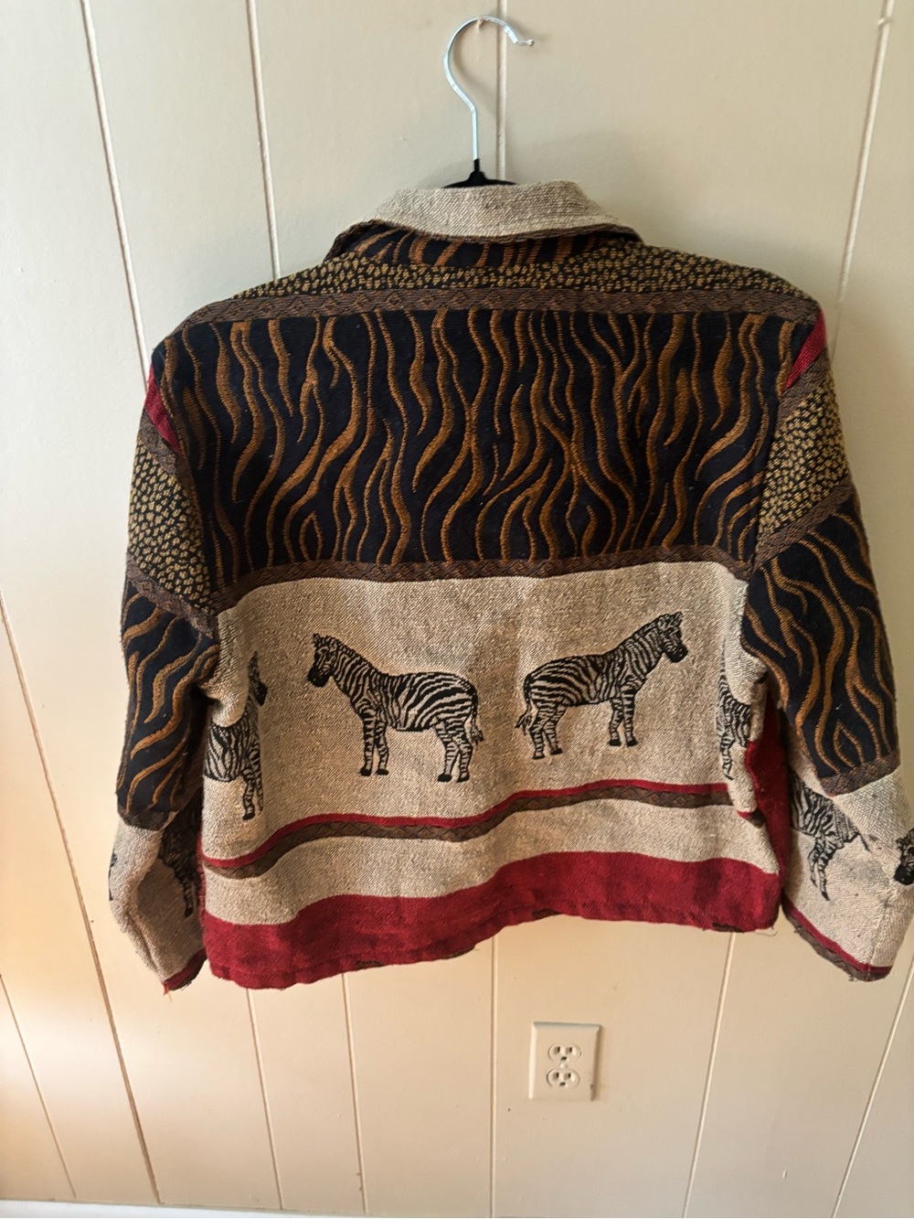 Vintage Jane Ashley Zebra Motif Jacket - Picture 2 of 3